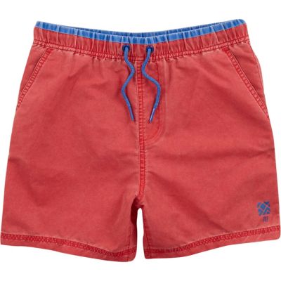 Boys red swim shorts